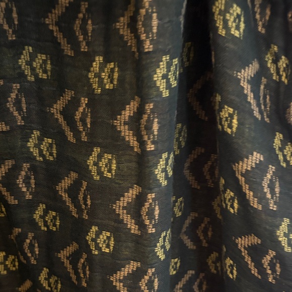 Ace & Jig Green Patterned Midi Dress with Tie Waist - Picture 4 of 4